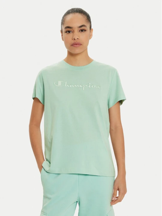 Zdjęcie produktu Champion T-Shirt 117650 Zielony Slim Fit
