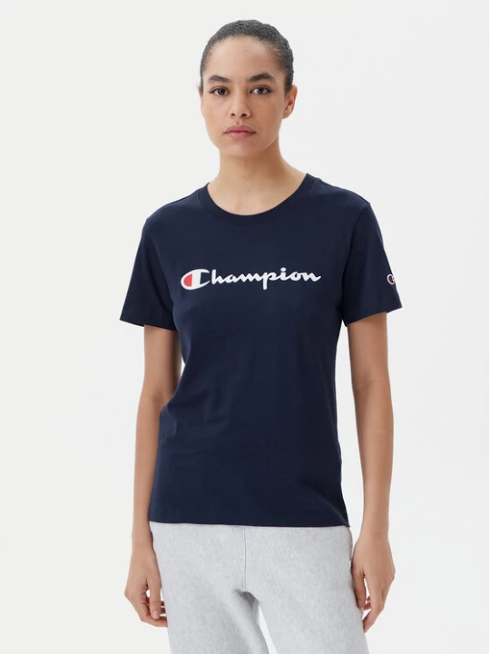 Zdjęcie produktu Champion T-Shirt 118090 Granatowy Slim Fit