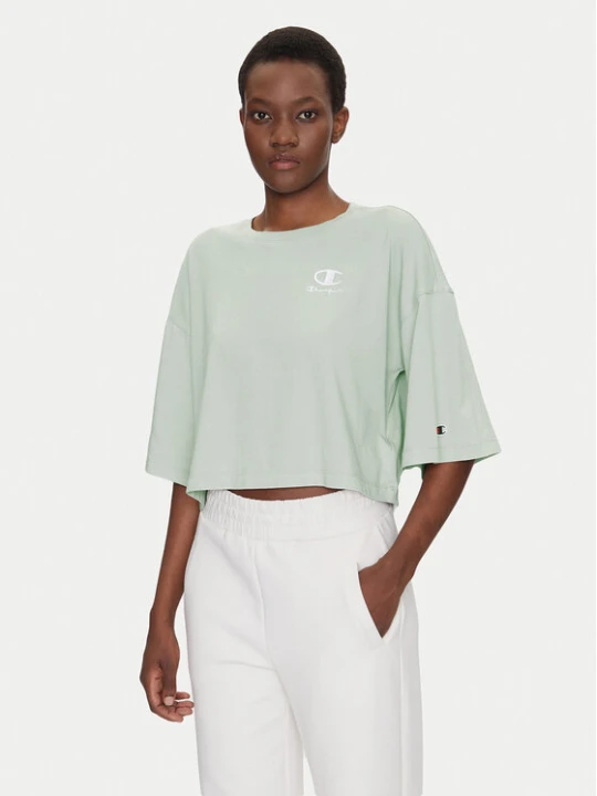 Zdjęcie produktu Champion T-Shirt Icons Washed Look 118023 Zielony Loose Fit