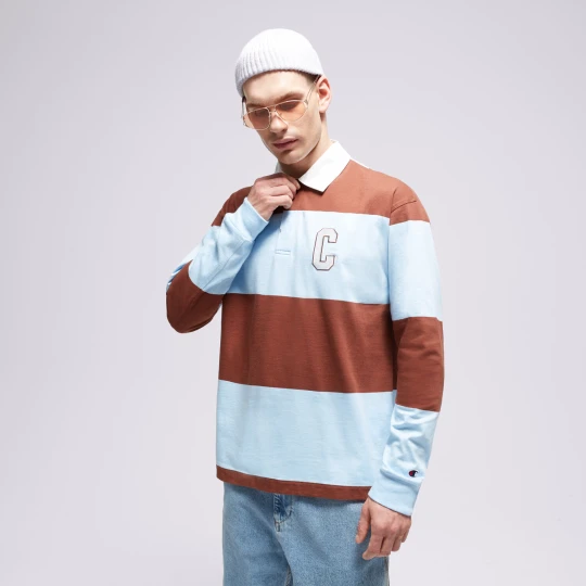 Zdjęcie produktu Champion T-Shirt Striped Polo brązowy