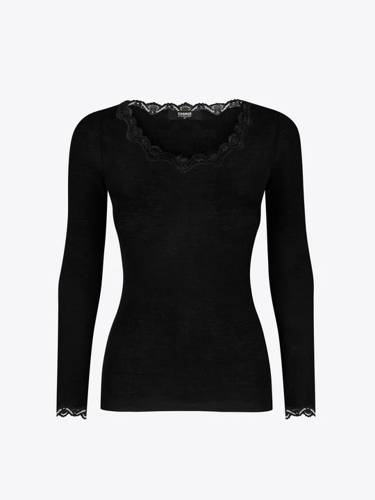 Zdjęcie produktu CHANGE Lingerie Wool Rib Top Czarny