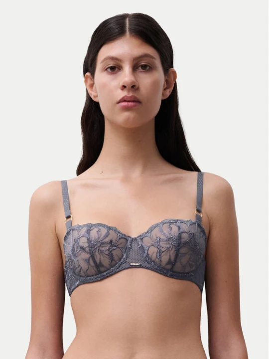 Zdjęcie produktu Chantelle Biustonosz balkonetka Fleurs C12M50 Szary