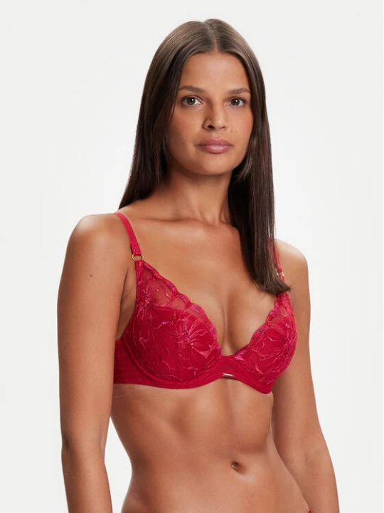 Zdjęcie produktu Chantelle Biustonosz z fiszbiną Fleurs C12M20 Czerwony