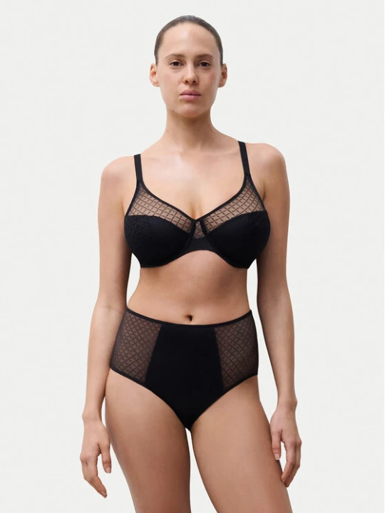 Zdjęcie produktu Chantelle Figi klasyczne z wysokim stanem Norah Chic C16M80 Czarny
