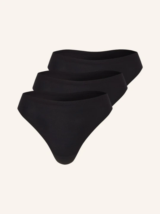 Zdjęcie produktu Chantelle Stringi Softstretch, 3 Szt. schwarz CZARNY