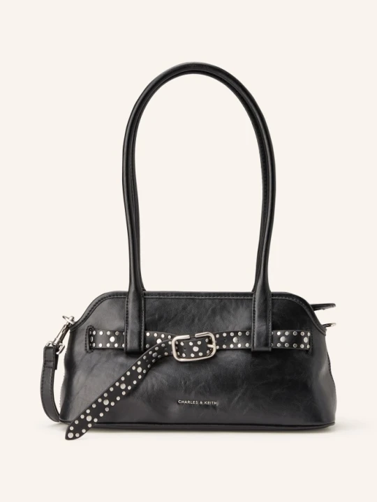 Zdjęcie produktu Charles & Keith Torba Na Ramię Victoria Z Nitami schwarz