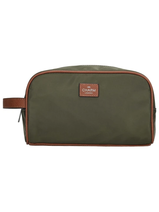 Zdjęcie produktu Charm Kosmetyczka "Buckingham" w kolorze khaki - 25 x 15 x 14 cm rozmiar: onesize