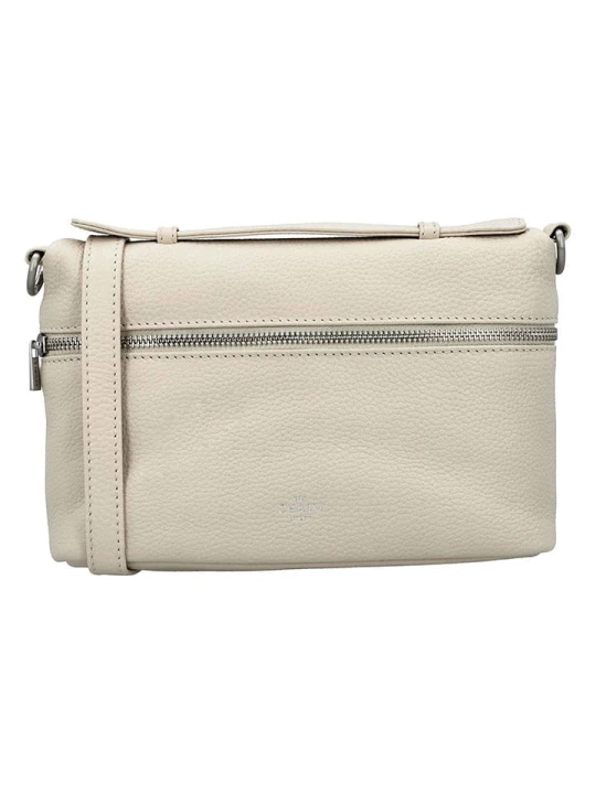 Zdjęcie produktu Charm Skórzana torebka w kolorze beżowym - 23 x 15 x 7 cm rozmiar: onesize