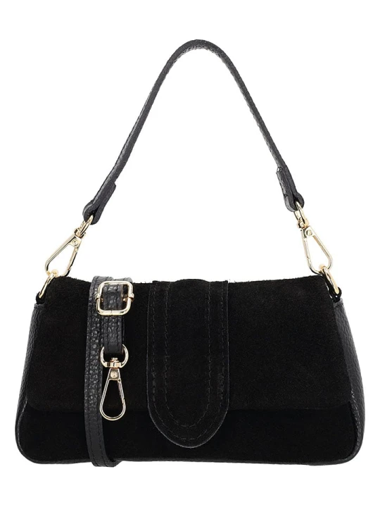 Zdjęcie produktu Charm Skórzana torebka w kolorze czarnym - 19 x 10 x 5 cm rozmiar: onesize