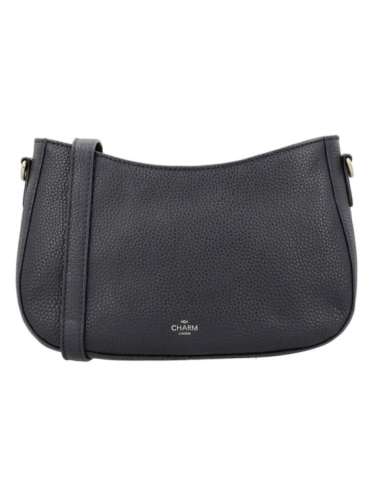 Zdjęcie produktu Charm Skórzana torebka w kolorze granatowym - 27 x 16 x 7 cm rozmiar: onesize