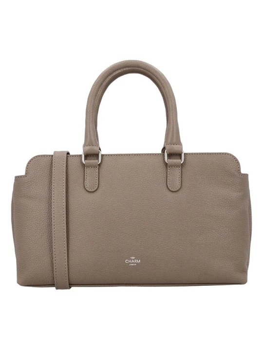 Zdjęcie produktu Charm Skórzana torebka w kolorze szarobrązowym - 31 x 19 x 9 cm rozmiar: onesize