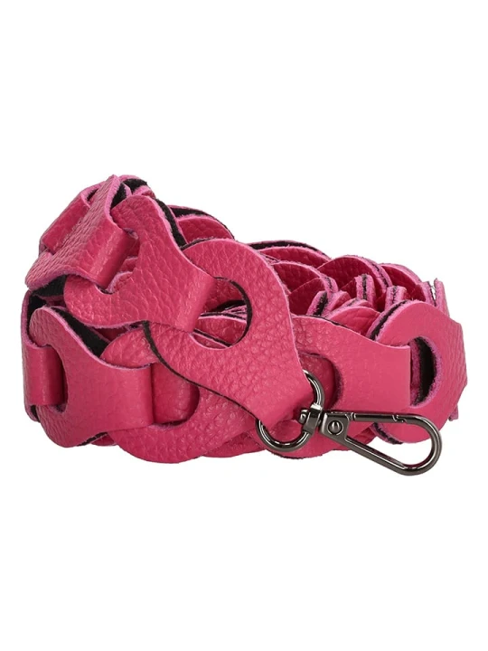 Zdjęcie produktu Charm Skórzany pasek w kolorze różowym do torebki - 110 x 3 cm rozmiar: onesize