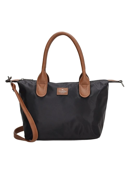 Zdjęcie produktu Charm Torebka "Buckingham" w kolorze czarnym - 30 x 20 x 11 cm rozmiar: onesize