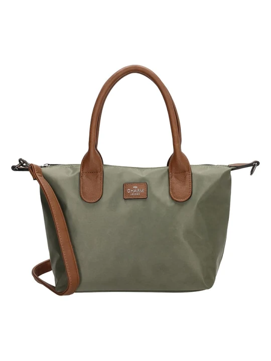 Zdjęcie produktu Charm Torebka "Buckingham" w kolorze khaki - 30 x 20 x 11 cm rozmiar: onesize