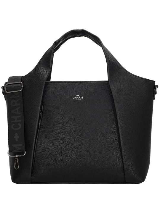 Zdjęcie produktu Charm Torebka "Mulberry street" w kolorze czarnym - 40, 5 x 26, 5 x 14 cm rozmiar: onesize