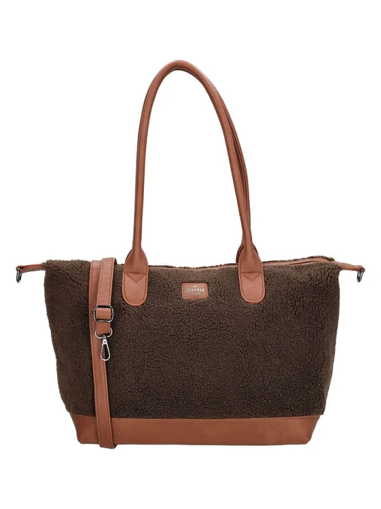 Zdjęcie produktu Charm Torebka w kolorze karmelowo-ciemnobrązowym - 42 x 25 x 15 cm rozmiar: onesize