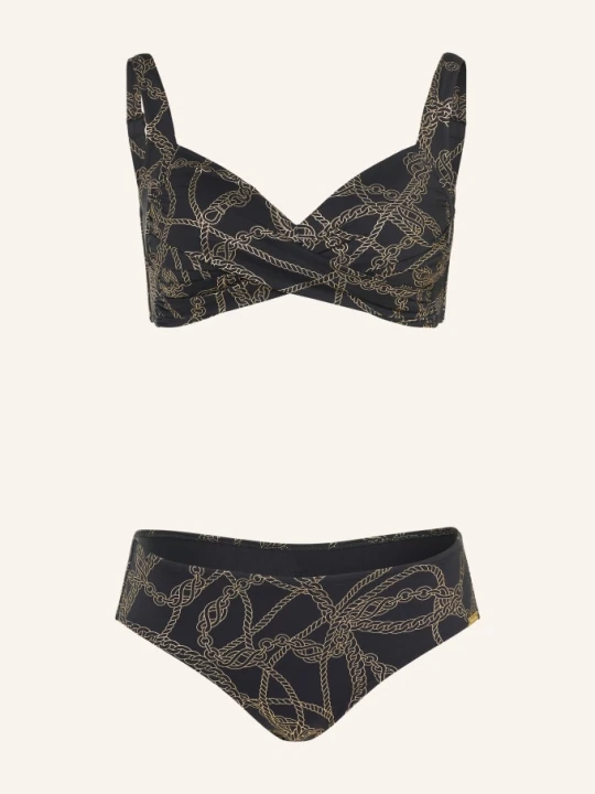 Zdjęcie produktu Charmline Bikini Bustier Interlace Chains W Stylu Kopertowym schwarz