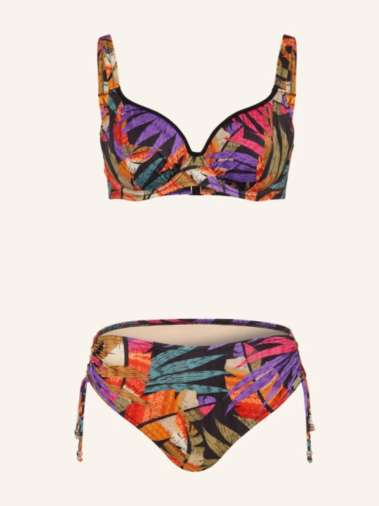 Zdjęcie produktu Charmline Bikini Z Fiszbinami Palm Poetry schwarz