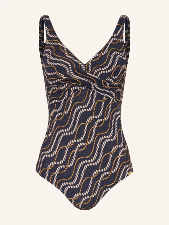 Zdjęcie produktu Charmline Kształtujący Kostium Kąpielowy Marina Luxe Z Brokatową Przędzą blau beżowy