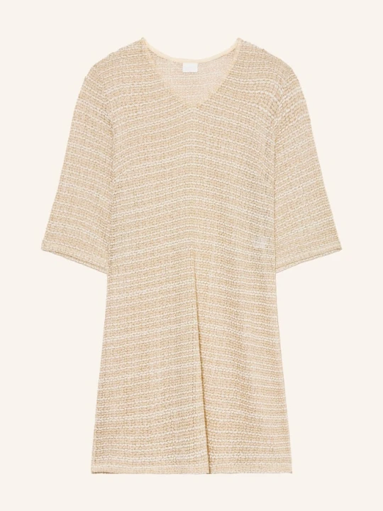 Zdjęcie produktu Charmline Sukienka Plażowa Imperial Tropics Z Rękawami 3/4 I Brokatową Przędzą beige