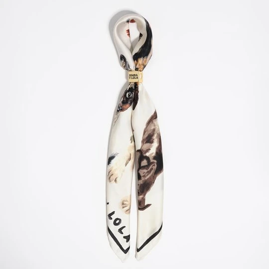 Zdjęcie produktu Charms chusta psy BIMBA Y LOLA OFF WHITE