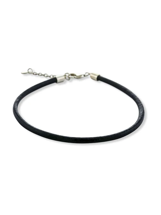 Zdjęcie produktu CHARM'S Skórzana bransoletka w kolorze czarnym rozmiar: 18 cm