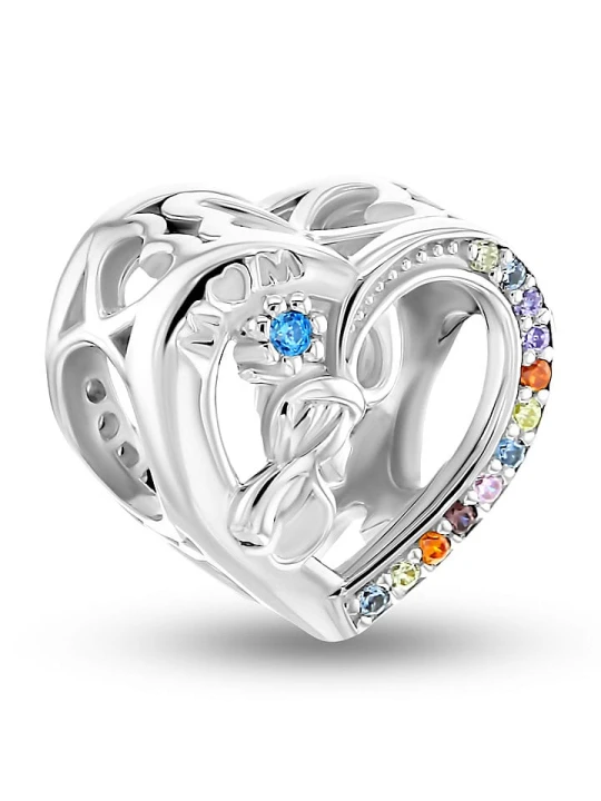 Zdjęcie produktu CHARM'S Srebrny charms z cyrkoniami rozmiar: onesize