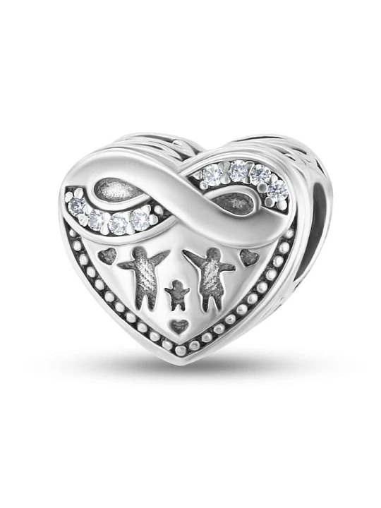 Zdjęcie produktu CHARM'S Srebrny charms z cyrkoniami rozmiar: onesize