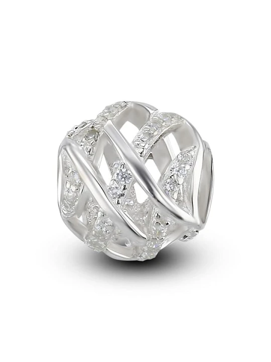 Zdjęcie produktu CHARM'S Srebrny charms z cyrkoniami rozmiar: onesize