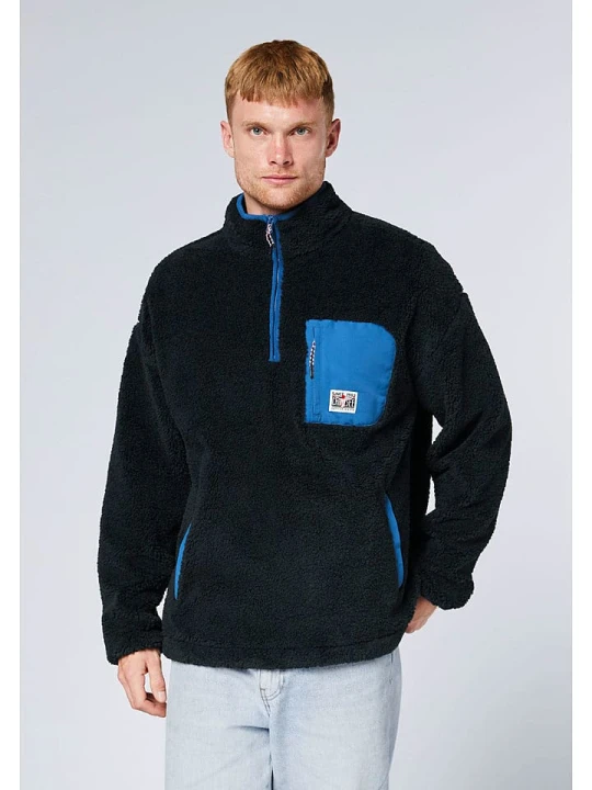 Zdjęcie produktu Chiemsee Bluza polarowa w kolorze granatowo-niebieskim rozmiar: M