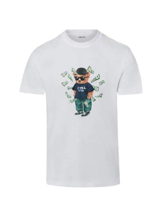 Zdjęcie produktu Chill Pill Koszulka - Money Bear Mężczyźni Dżersej biały