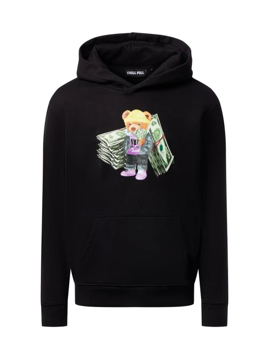 Zdjęcie produktu Chill Pill bluza z kapturem - Money Bundle Bear Mężczyźni czarny