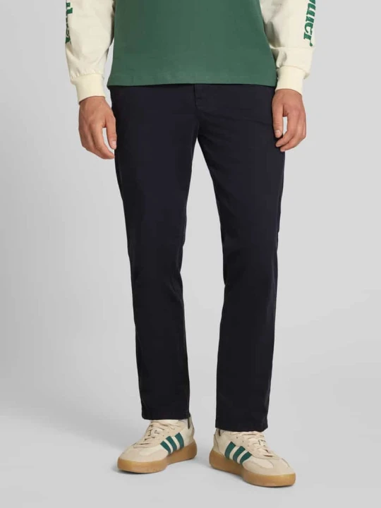 Zdjęcie produktu Chinosy o kroju straight fit z wpuszczanymi kieszeniami model 'Vance' Jack&Jones Czarny