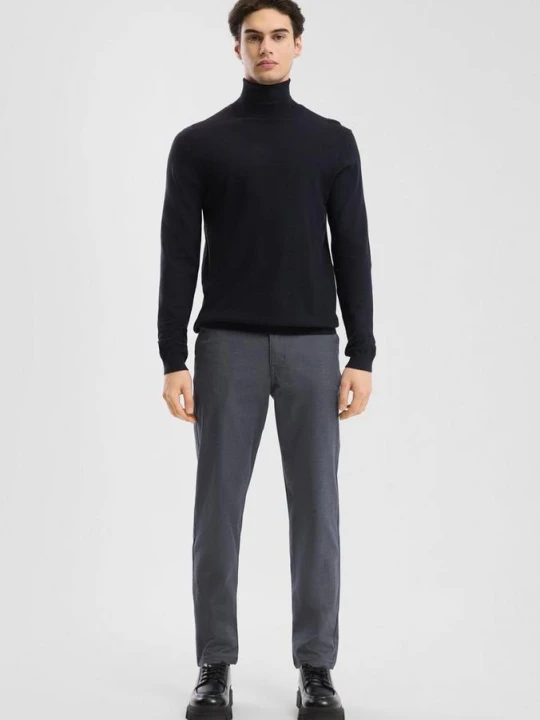 Zdjęcie produktu Chino z dwukolorowego materiału Oxford QS szary