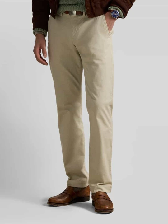 Zdjęcie produktu Chinos o kroju regular fit z mieszanki bawełny Polo Ralph Lauren Piaskowy