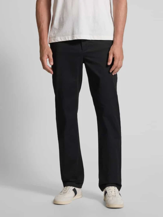 Zdjęcie produktu Chinos o kroju regular fit z mieszanki bawełny Tommy Hilfiger Czarny