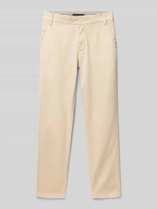 Zdjęcie produktu Chinos o kroju regular fit z mieszanki bawełny Tommy Hilfiger Beżowy