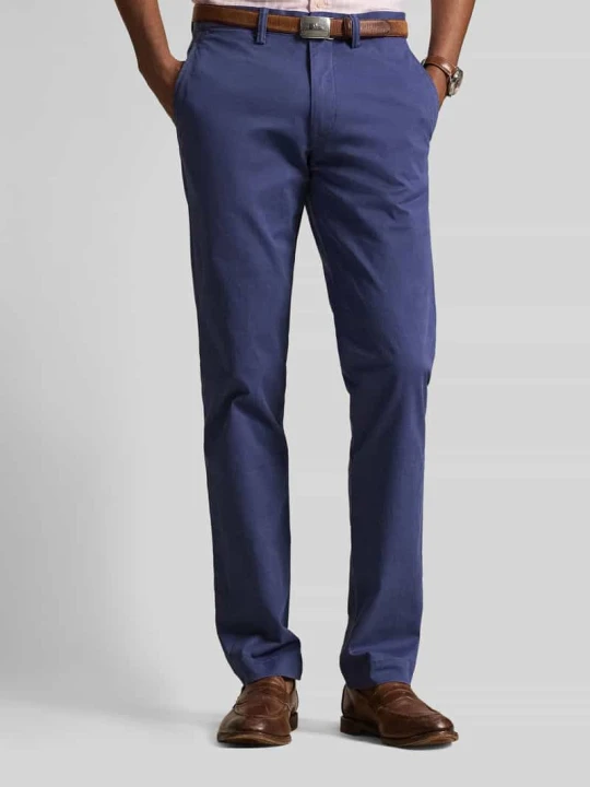 Zdjęcie produktu Chinos o kroju slim fit z mieszanki bawełny Polo Ralph Lauren Granatowy