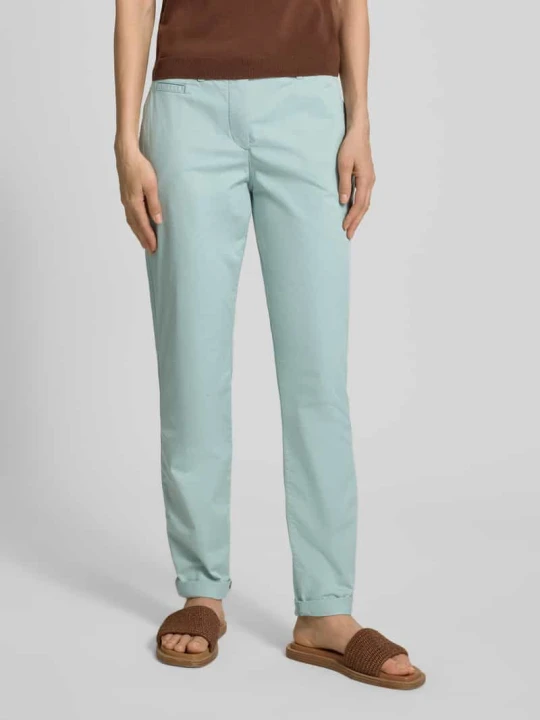 Zdjęcie produktu Chinos o kroju slim fit z mieszanki bawełny Tom Tailor Miętowy