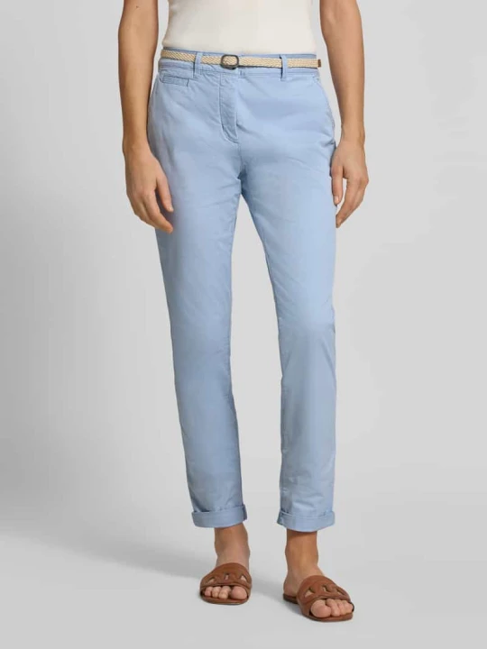 Zdjęcie produktu Chinos o kroju slim fit z mieszanki bawełny Tom Tailor Jasnoniebieski