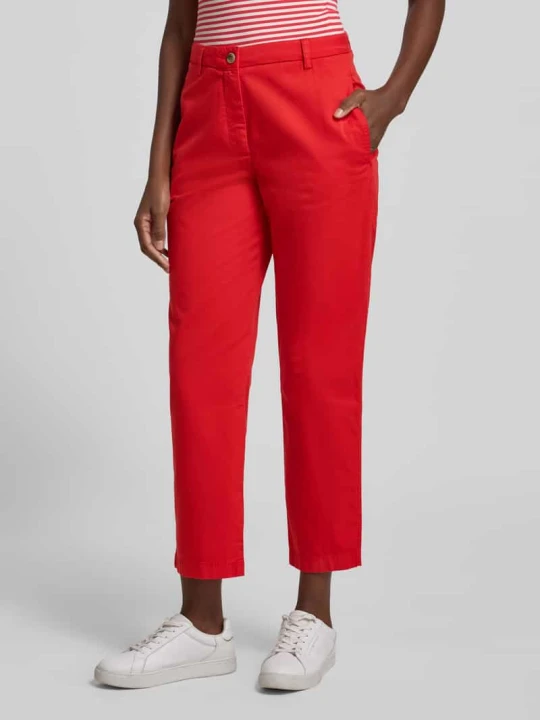 Zdjęcie produktu Chinos o kroju slim fit z mieszanki bawełny Tommy Hilfiger Czerwony