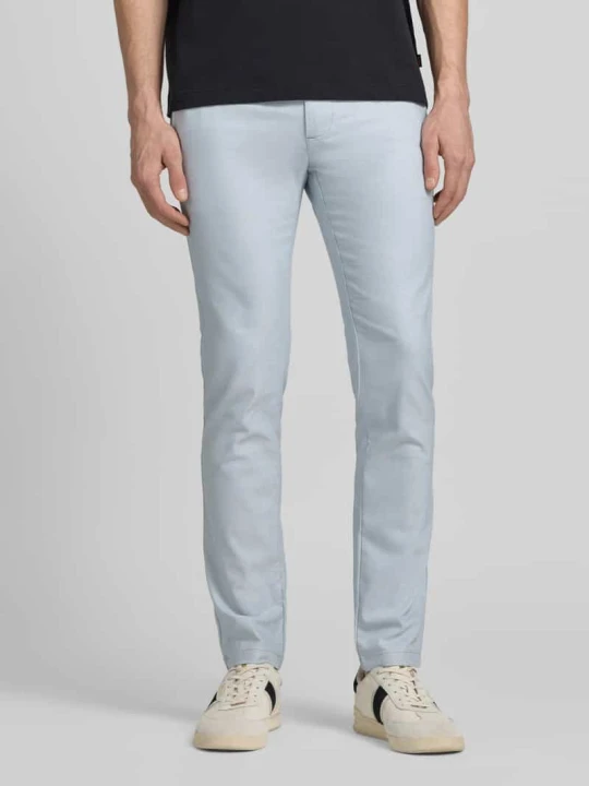 Zdjęcie produktu Chinosy o kroju slim fit z mieszanki bawełny, lnu i wiskozy z dodatkiem wiskozy Boss Jasnoniebieski