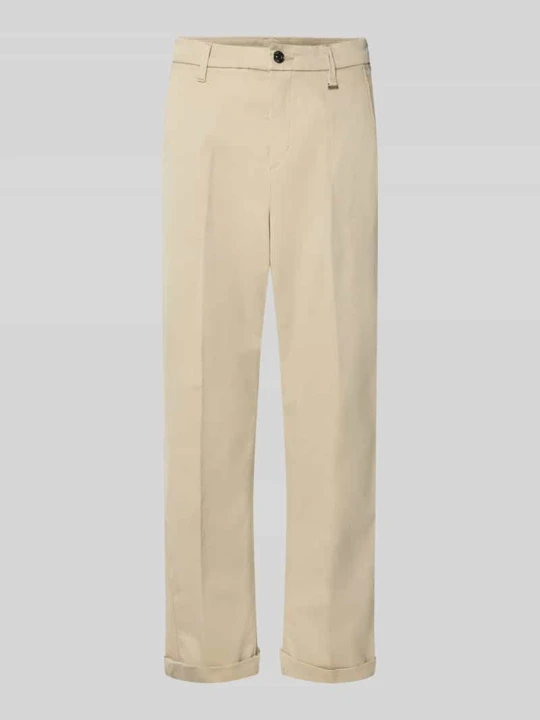 Zdjęcie produktu Chinos o kroju straight fit z mieszanki bawełny MAC Beżowy