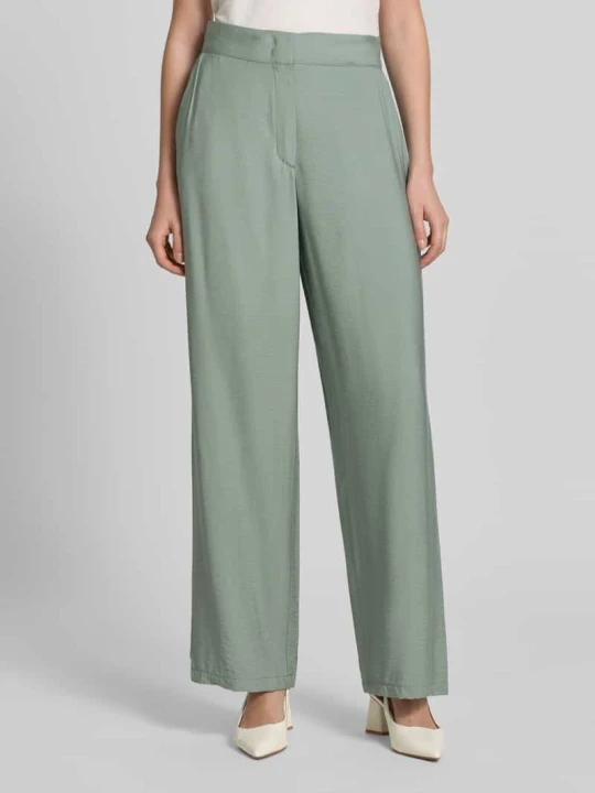 Zdjęcie produktu Chinos o kroju wide fit z mieszanki wiskozy z tylnymi kieszeniami Betty Barclay Miętowy