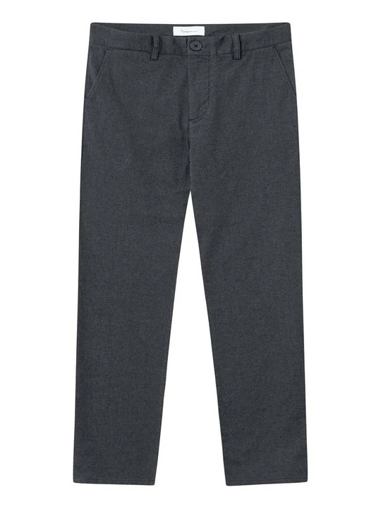 Zdjęcie produktu Chinosy KnowledgeCotton Apparel ciemnoszary melanż