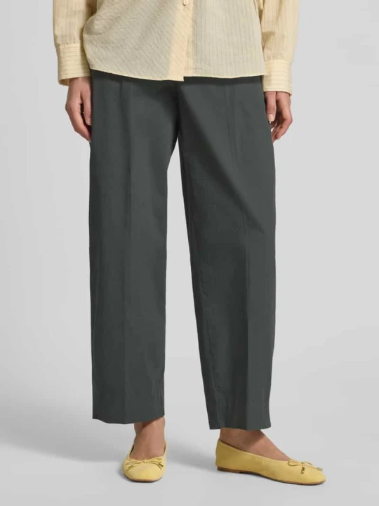 Zdjęcie produktu Chinosy o kroju barrel fit z mieszanki bawełny ekologicznej model 'TWILL PANT' ARMEDANGELS Khaki