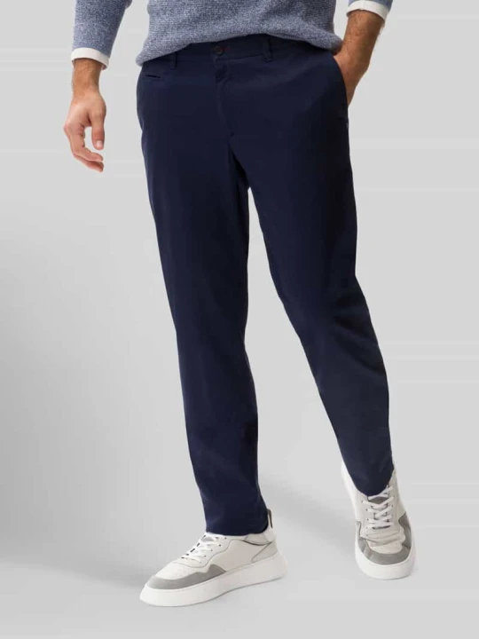 Zdjęcie produktu Chinosy o kroju regular fit z mieszanka bawełny model 'Fabio' BRAX Granatowy