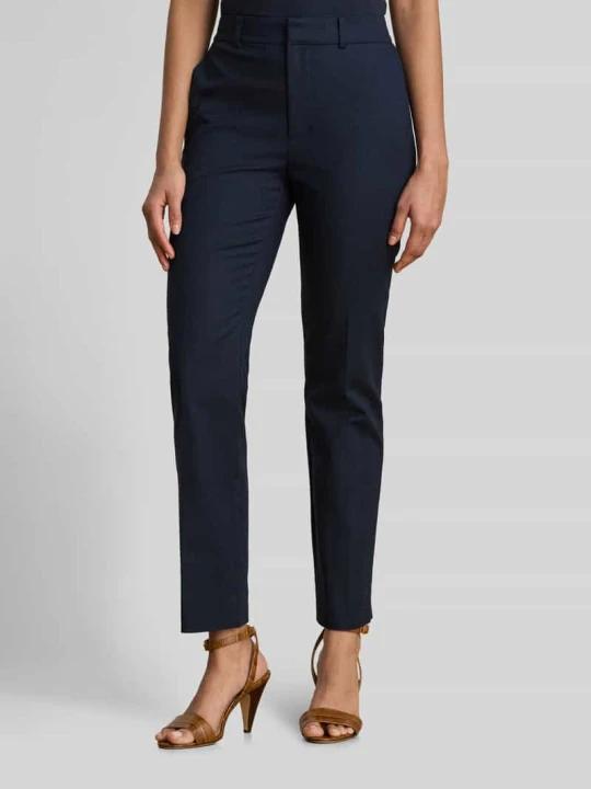 Zdjęcie produktu Chinosy o kroju regular fit z mieszanki bawełny model 'ABRIANNA' Lauren Ralph Lauren Granatowy