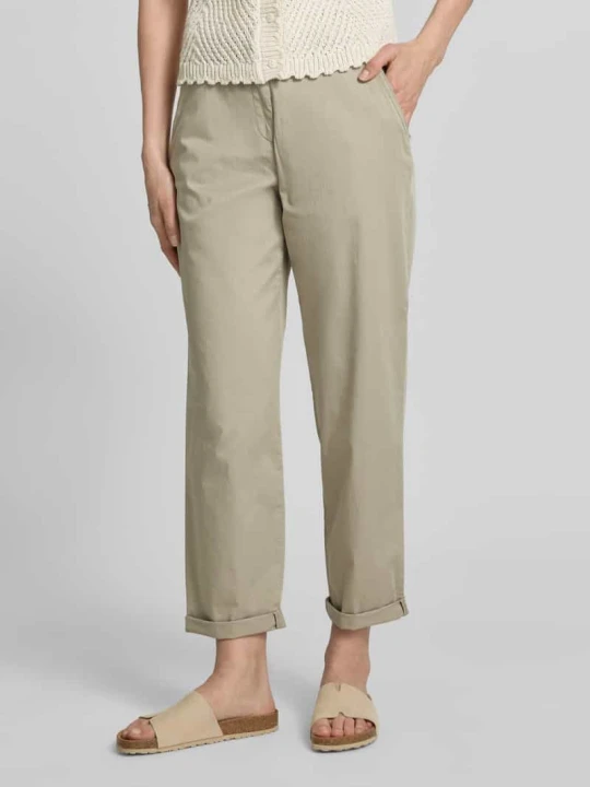 Zdjęcie produktu Chinosy o kroju regular fit z mieszanki bawełny model 'CARRIE' Raphaela By Brax Khaki