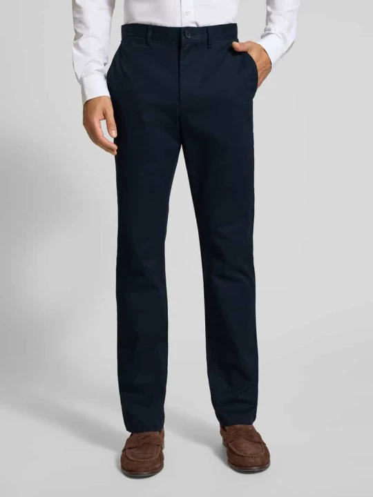 Zdjęcie produktu Chinosy o kroju regular fit z mieszanki bawełny model ‘DENTON’ Tommy Hilfiger Granatowy